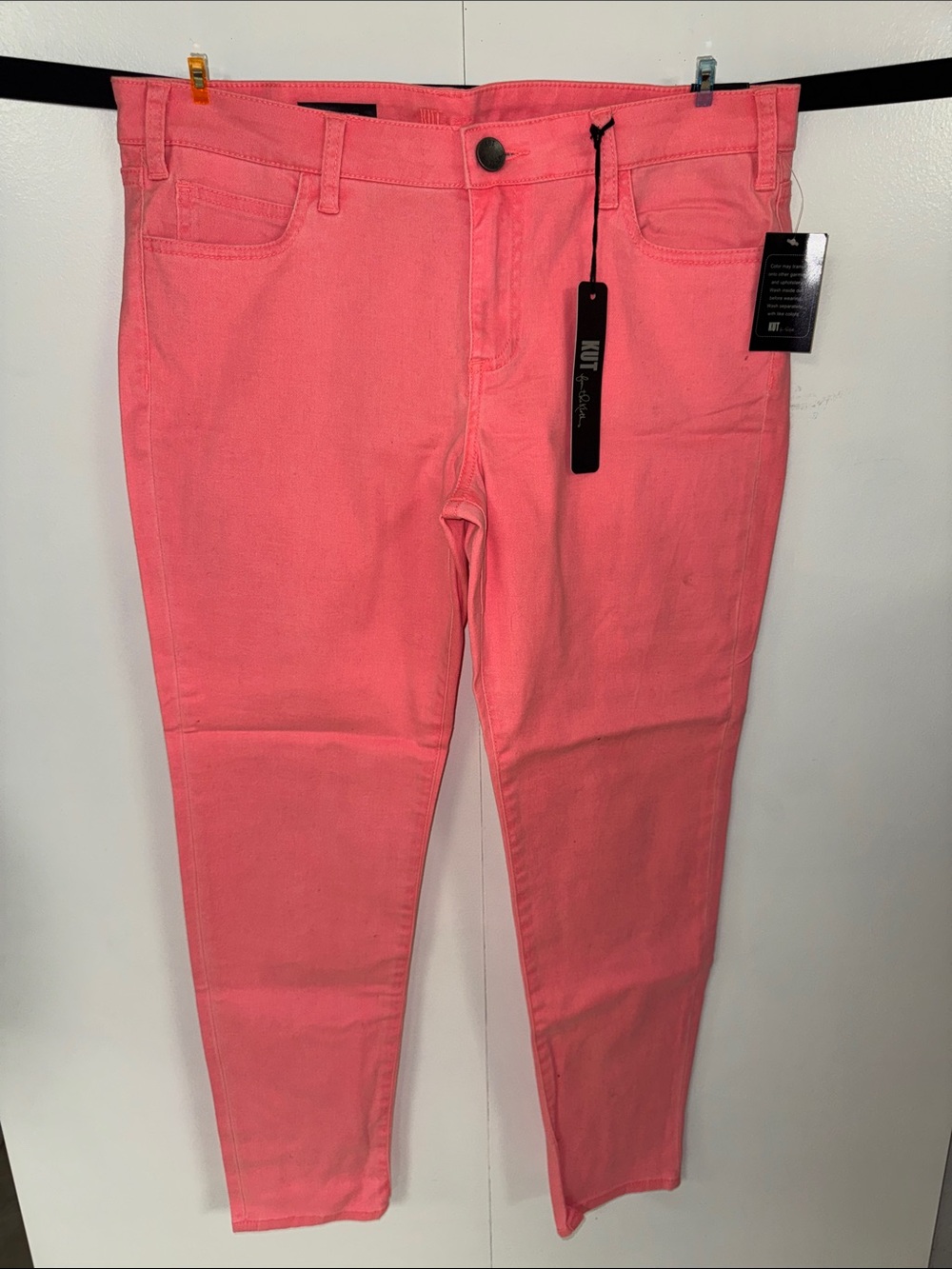 NWT Kut from the Kloth Coral Pink Brigette Ankle Skinny Jeans - Mid Rise